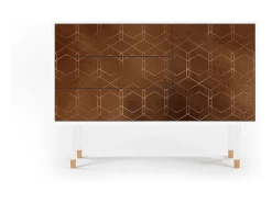 Aparador - 115х84х41 cm - S3 - Chocolate Bar, Blanco