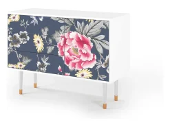 Aparador - 115х84х41 cm - S3 - Dark Flower Bed, Blanco