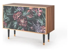 Aparador - 115х84х41 cm - S3 - Dark Peonies, Nogal