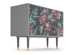 Aparador - 115х84х41 cm - S3 - Dark Peonies, Gris