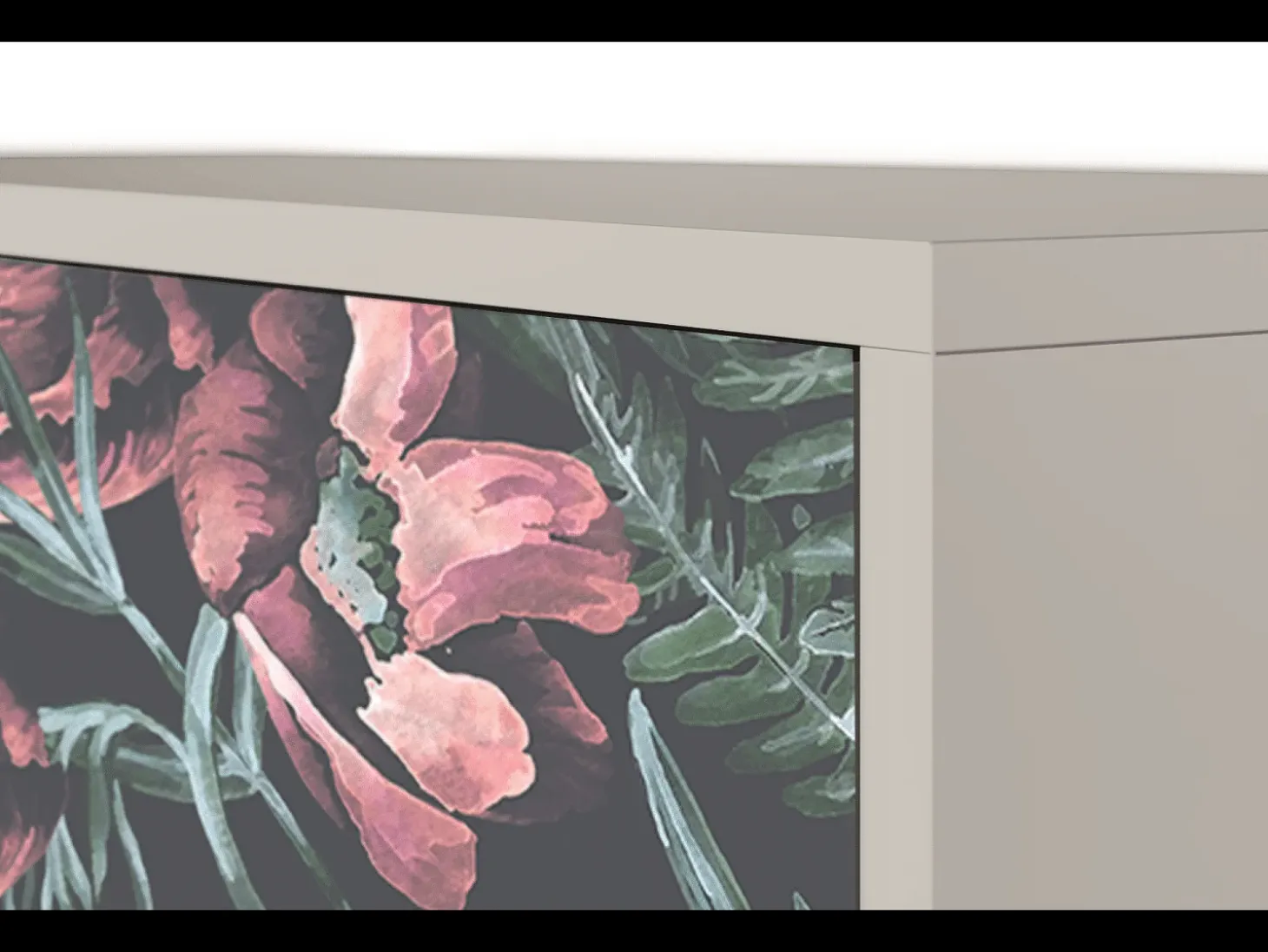 Aparador - 115х84х41 cm - S3 - Dark Peonies, Arena