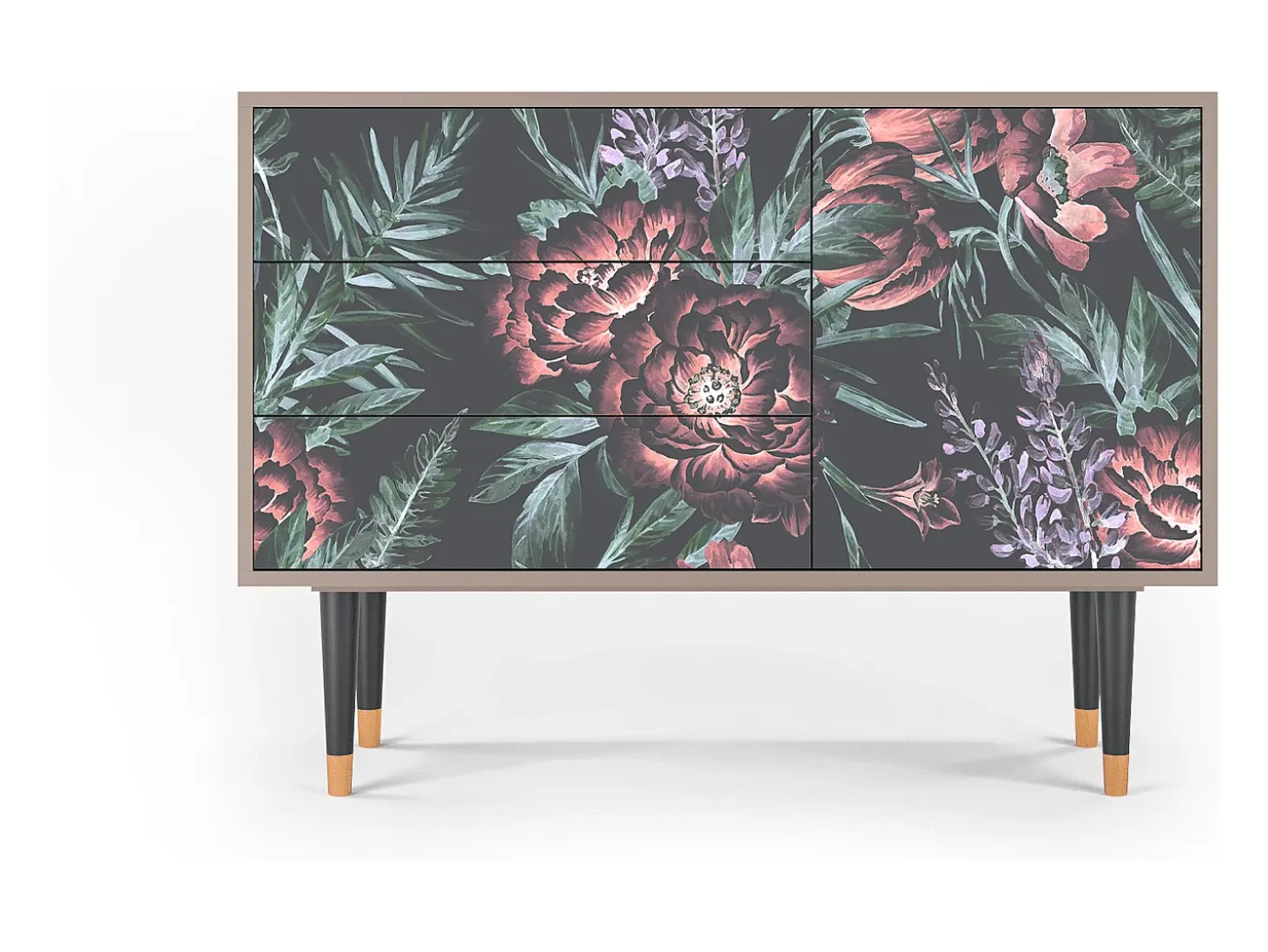 Aparador - 115х84х41 cm - S3 - Dark Peonies, Arena