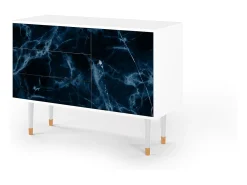 Aparador - 115х84х41 cm - S3 - Deep Ocean, Blanco