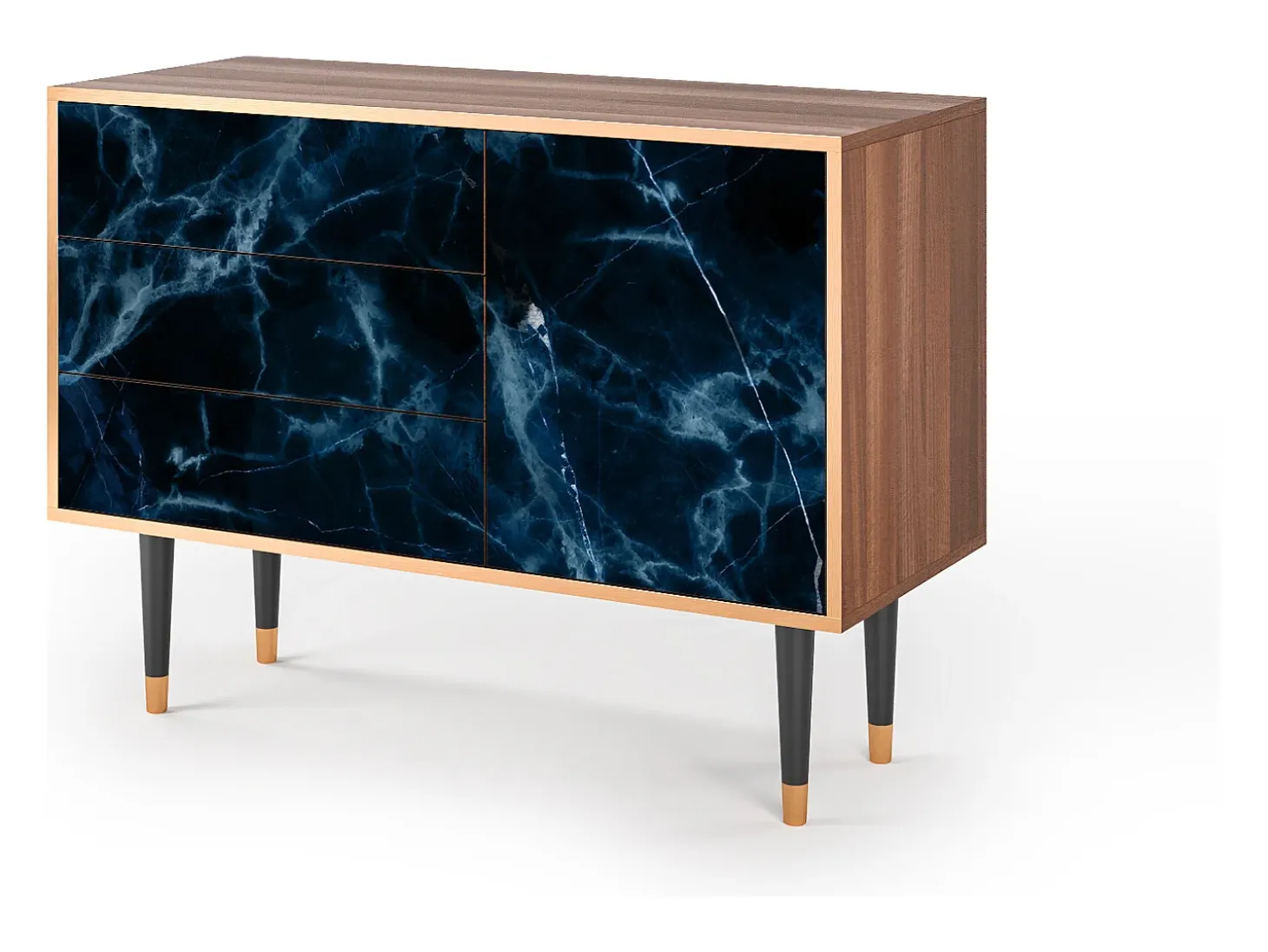 Aparador - 115х84х41 cm - S3 - Deep Ocean, Nogal