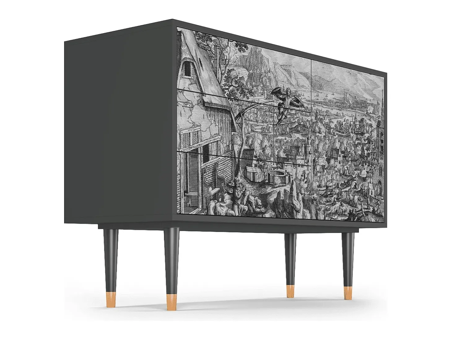 Aparador - 115х84х41 cm - S3 - Departure, Antracita