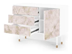 Aparador - 115х84х41 cm - S3 - Dirty Roses, Blanco
