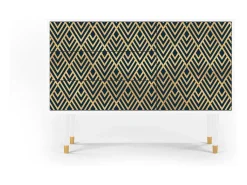 Aparador - 115х84х41 cm - S3 - Egypt Triangles, Blanco