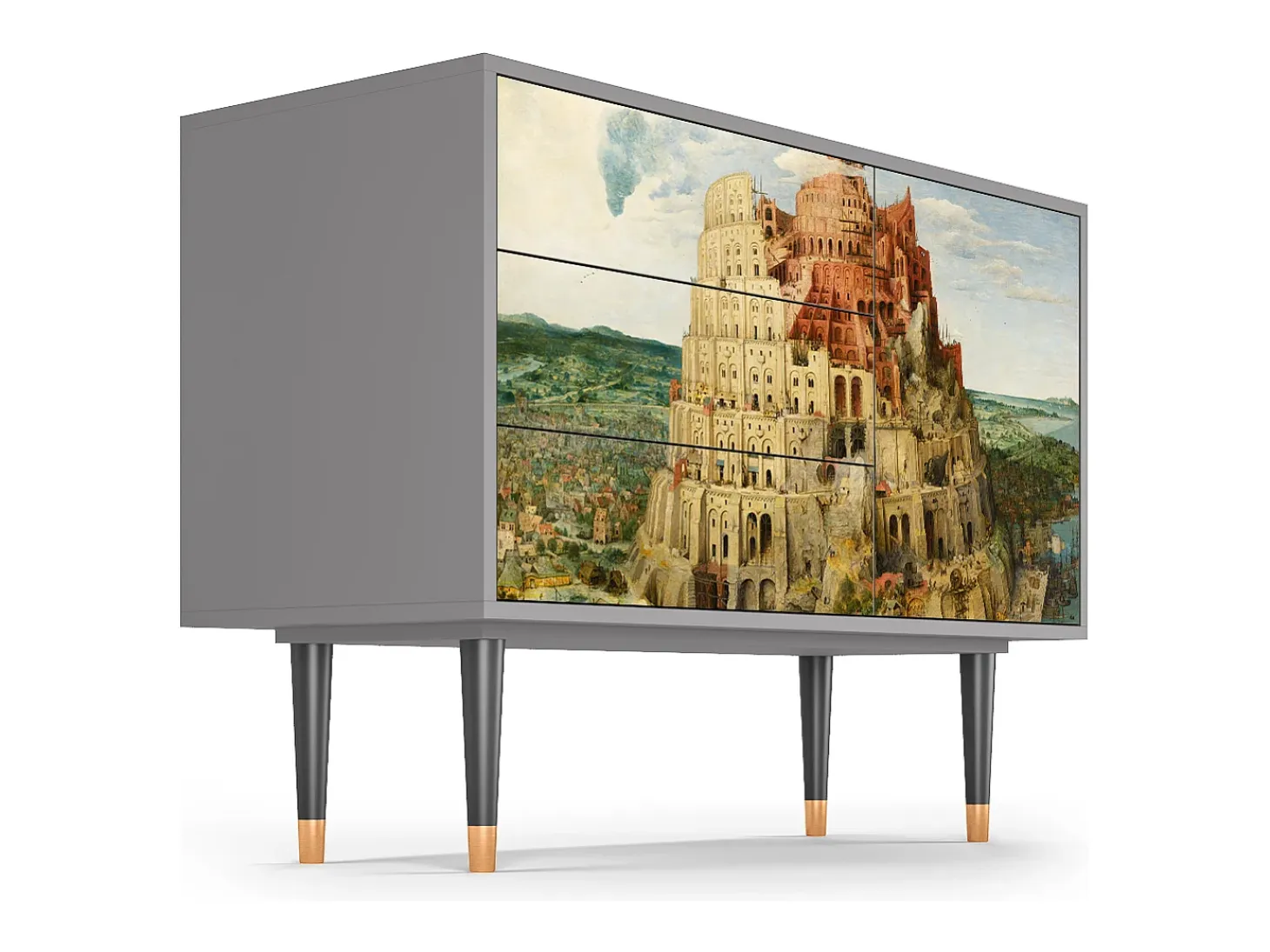Aparador - 115х84х41 cm - S3 - Elder The Tower, Gris