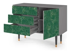 Aparador - 115х84х41 cm - S3 - Emerald Forest, Gris