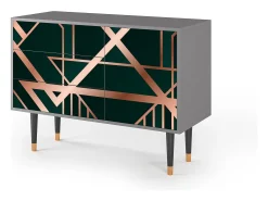 Aparador - 115х84х41 cm - S3 - Emerald Gatsby, Gris