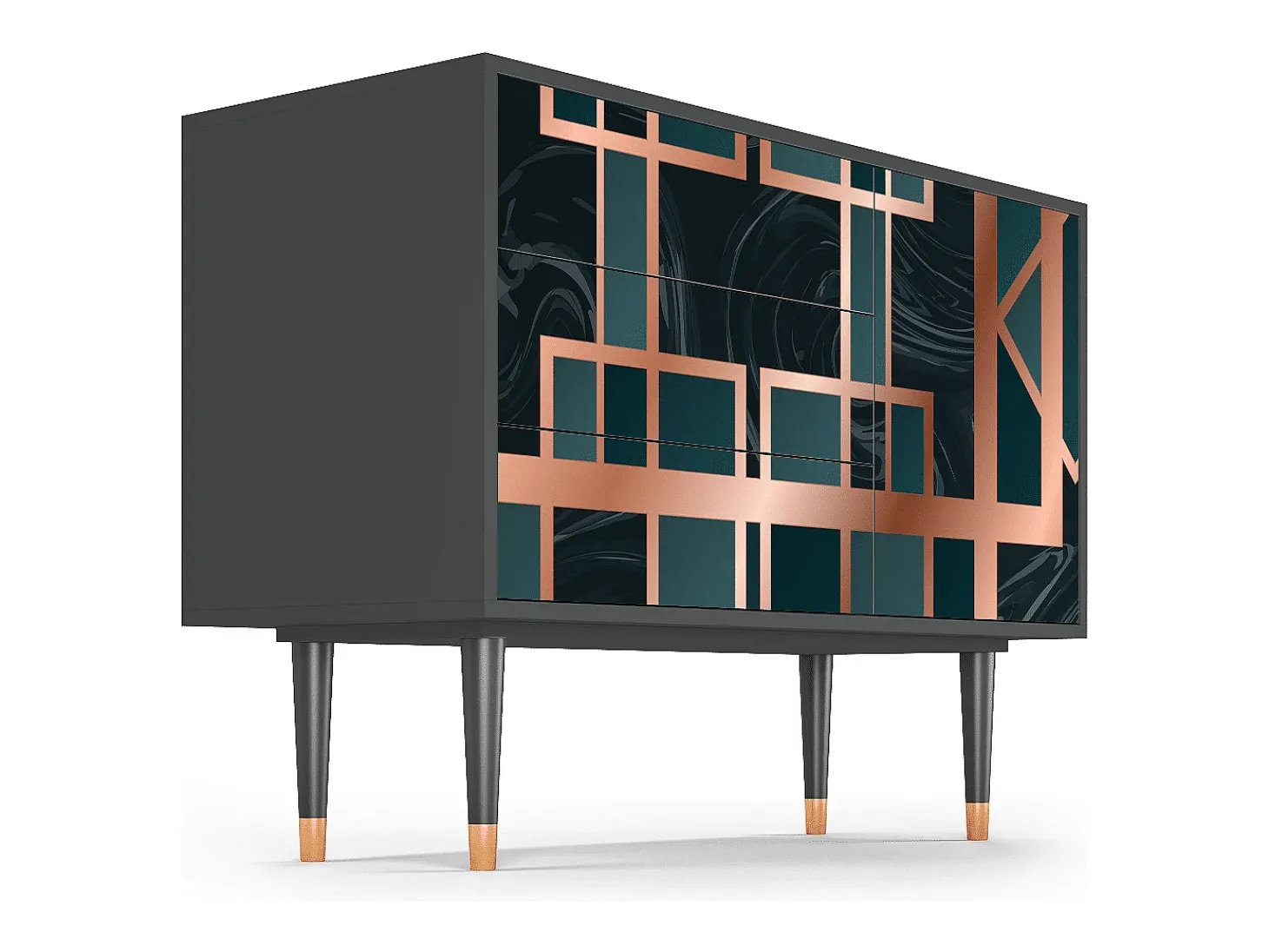 Aparador - 115х84х41 cm - S3 - Emerald Metro, Antracita