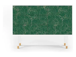 Aparador - 115х84х41 cm - S3 - Emerald Forest, Blanco