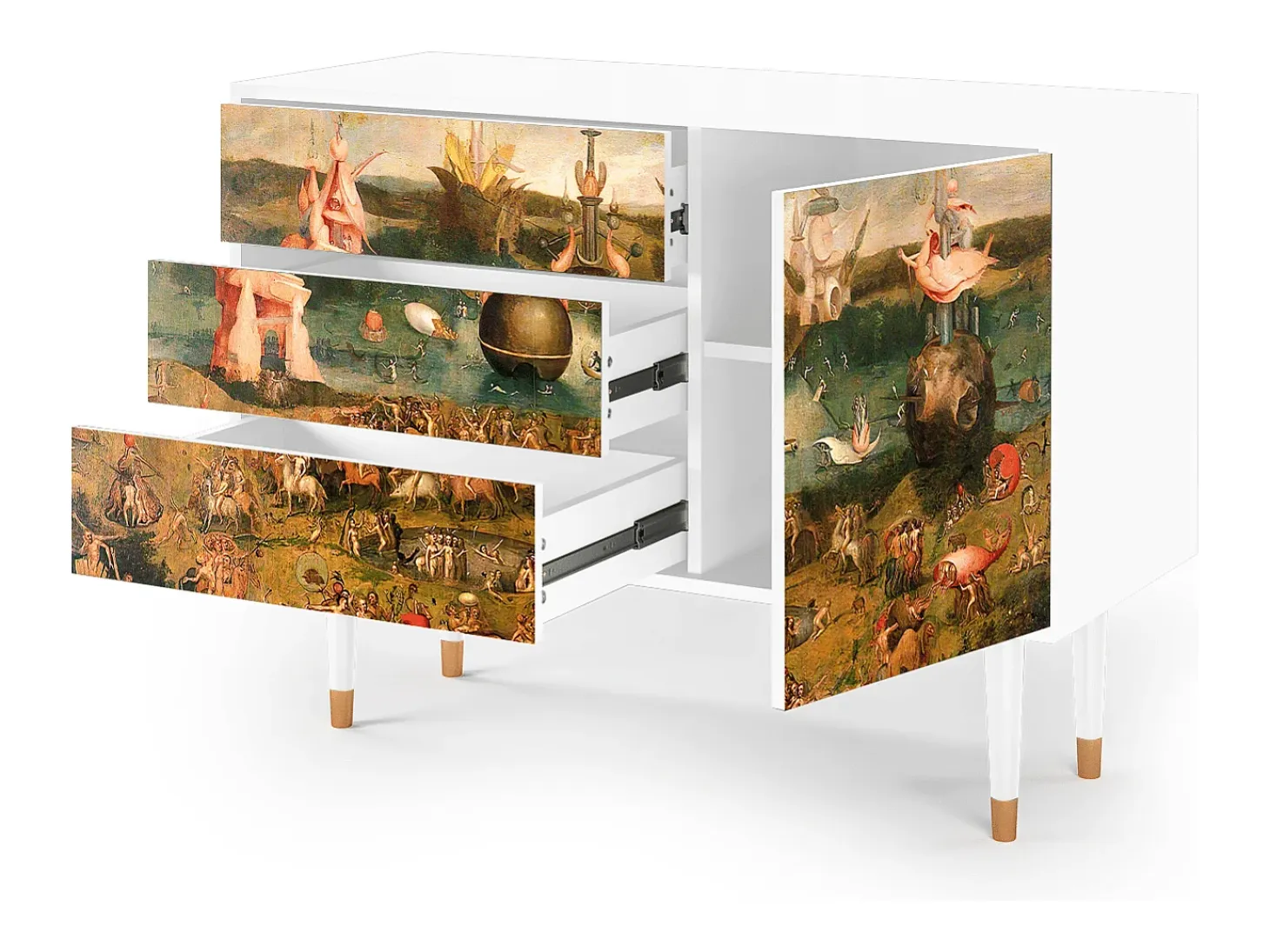 Aparador - 115х84х41 cm - S3 - Garden of Delights , Blanco