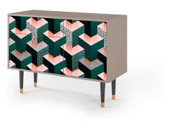 Aparador - 115х84х41 cm - S3 - Geometric Madness, Latte