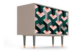 Aparador - 115х84х41 cm - S3 - Geometric Madness, Latte