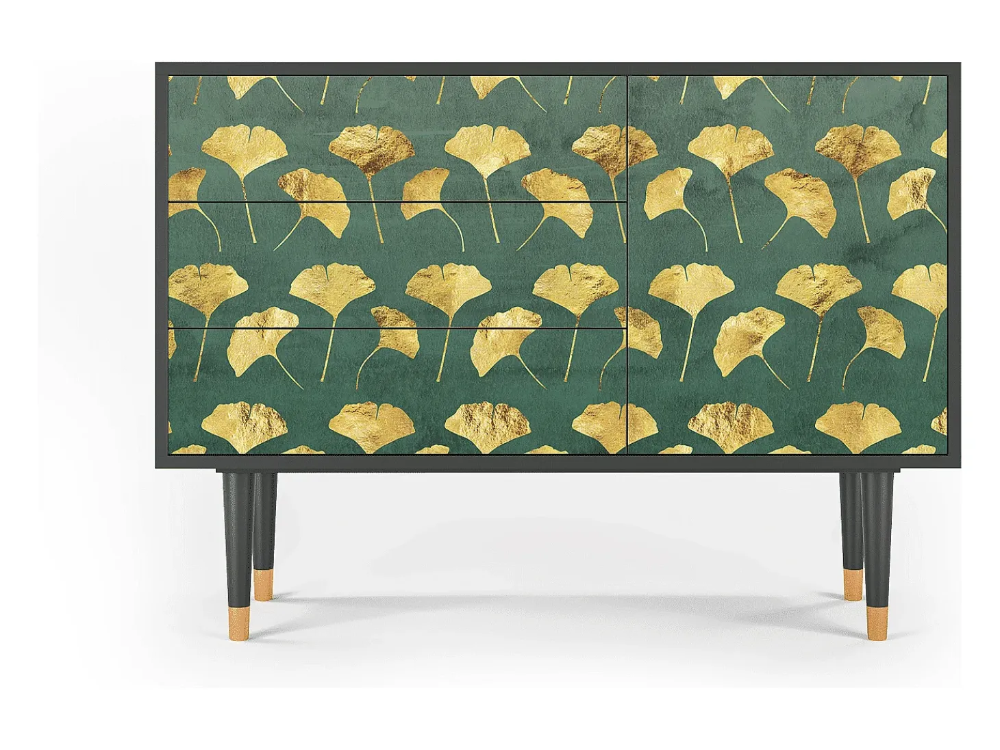 Aparador - 115х84х41 cm - S3 - Gingko leaves, Antracita