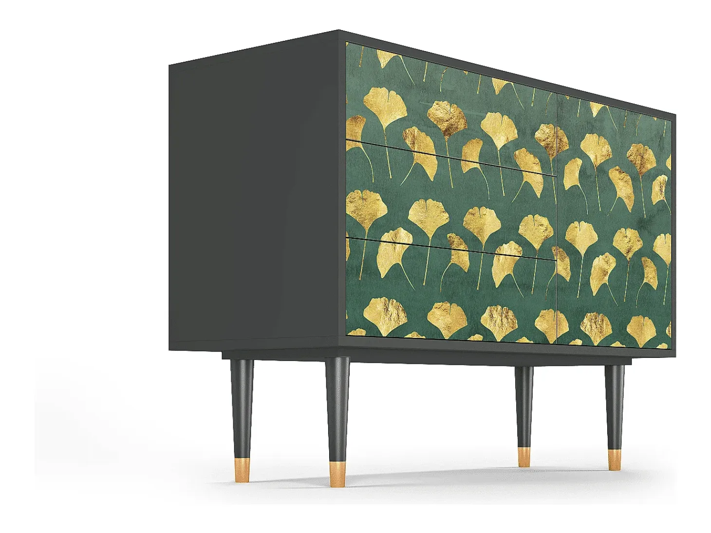 Aparador - 115х84х41 cm - S3 - Gingko leaves, Antracita