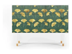 Aparador - 115х84х41 cm - S3 - Gingko leaves, Blanco