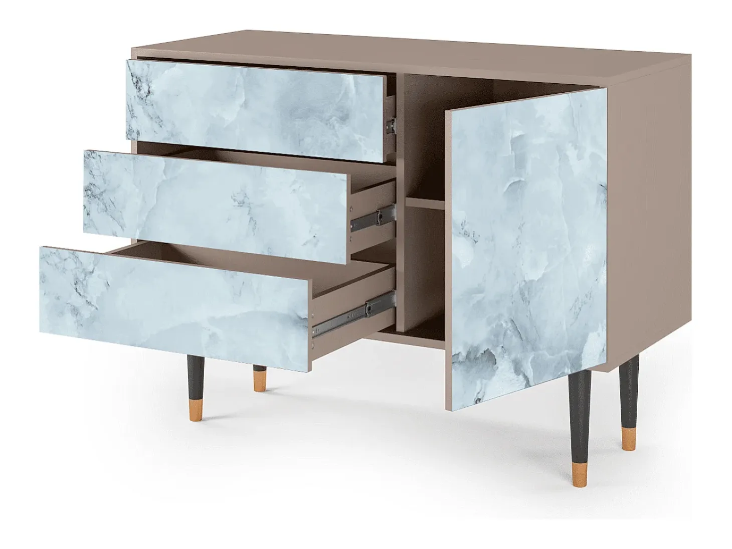 Aparador - 115х84х41 cm - S3 - Glacial Colour, Latte