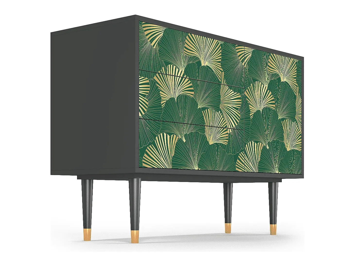Aparador - 115х84х41 cm - S3 - Gold Ginkgo, Antracita