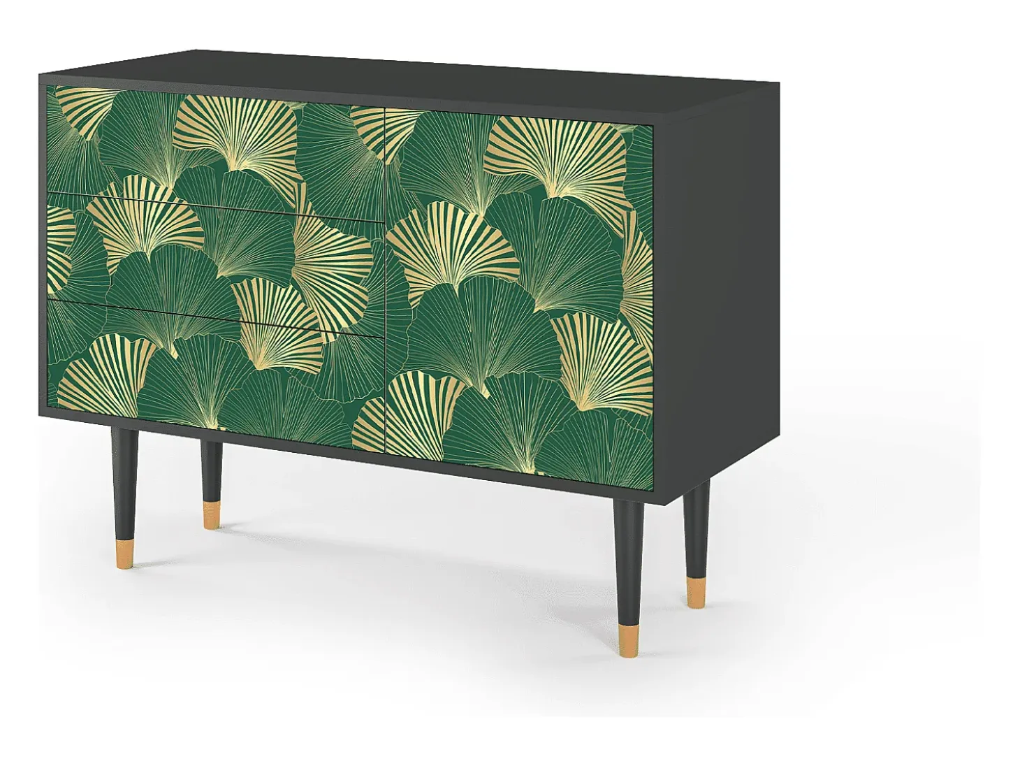 Aparador - 115х84х41 cm - S3 - Gold Ginkgo, Antracita