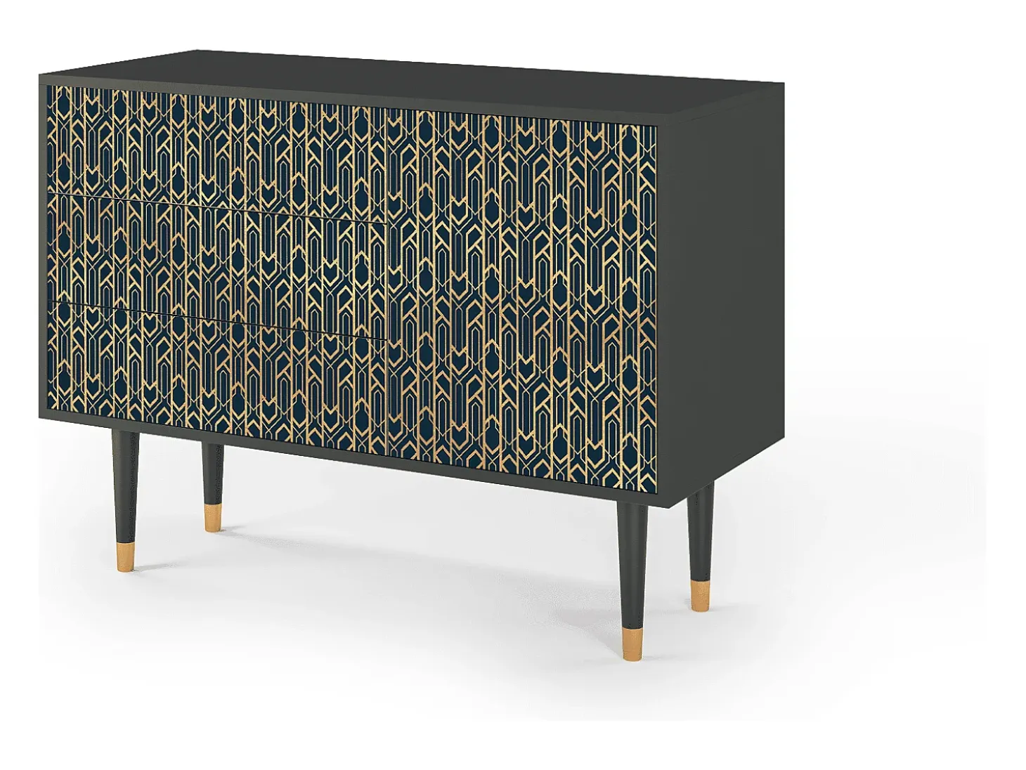 Aparador - 115х84х41 cm - S3 - Golden Empire, Antracita