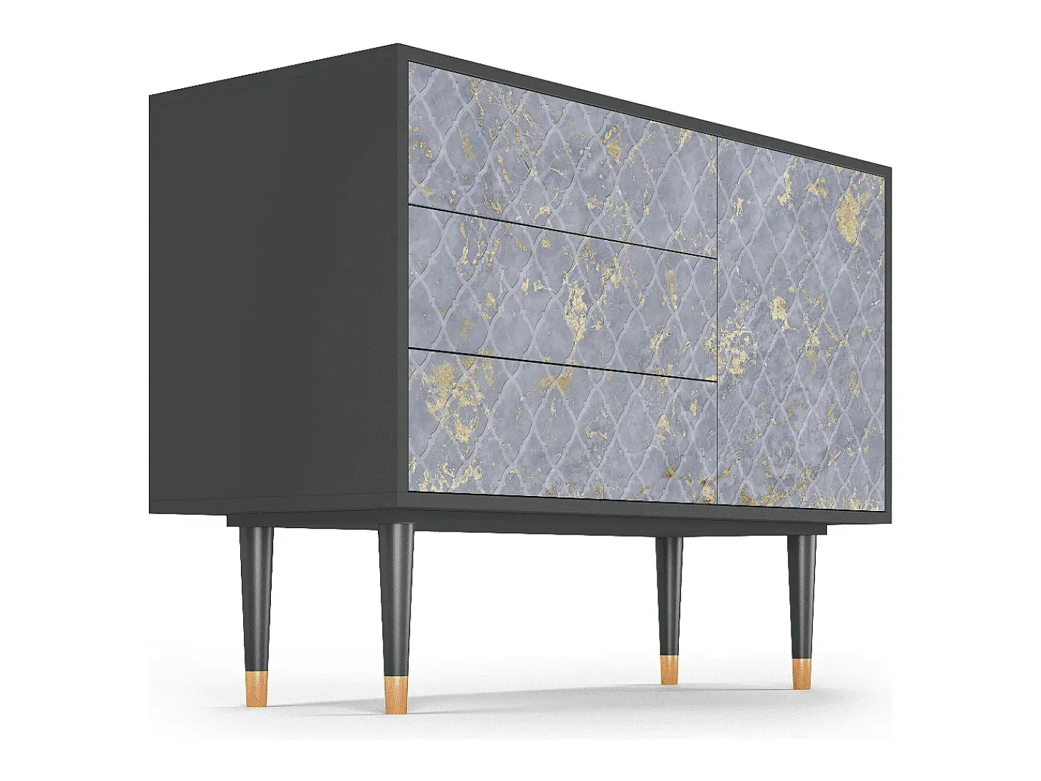 Aparador - 115х84х41 cm - S3 - Golden Smoke, Antracita