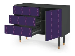 Aparador - 115х84х41 cm - S3 - Grape Maccaroni, Antracita