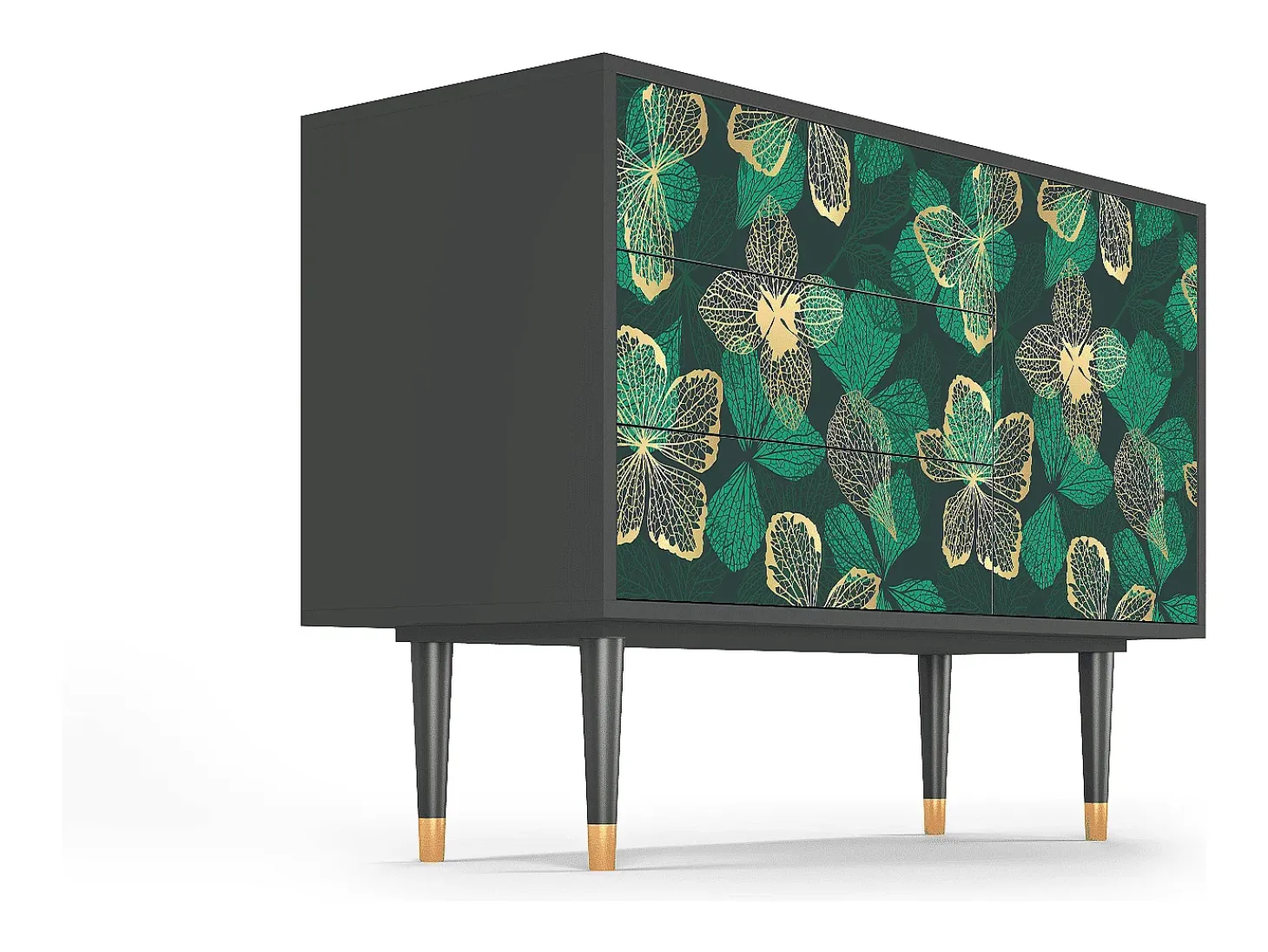 Aparador - 115х84х41 cm - S3 - Green Flower, Antracita