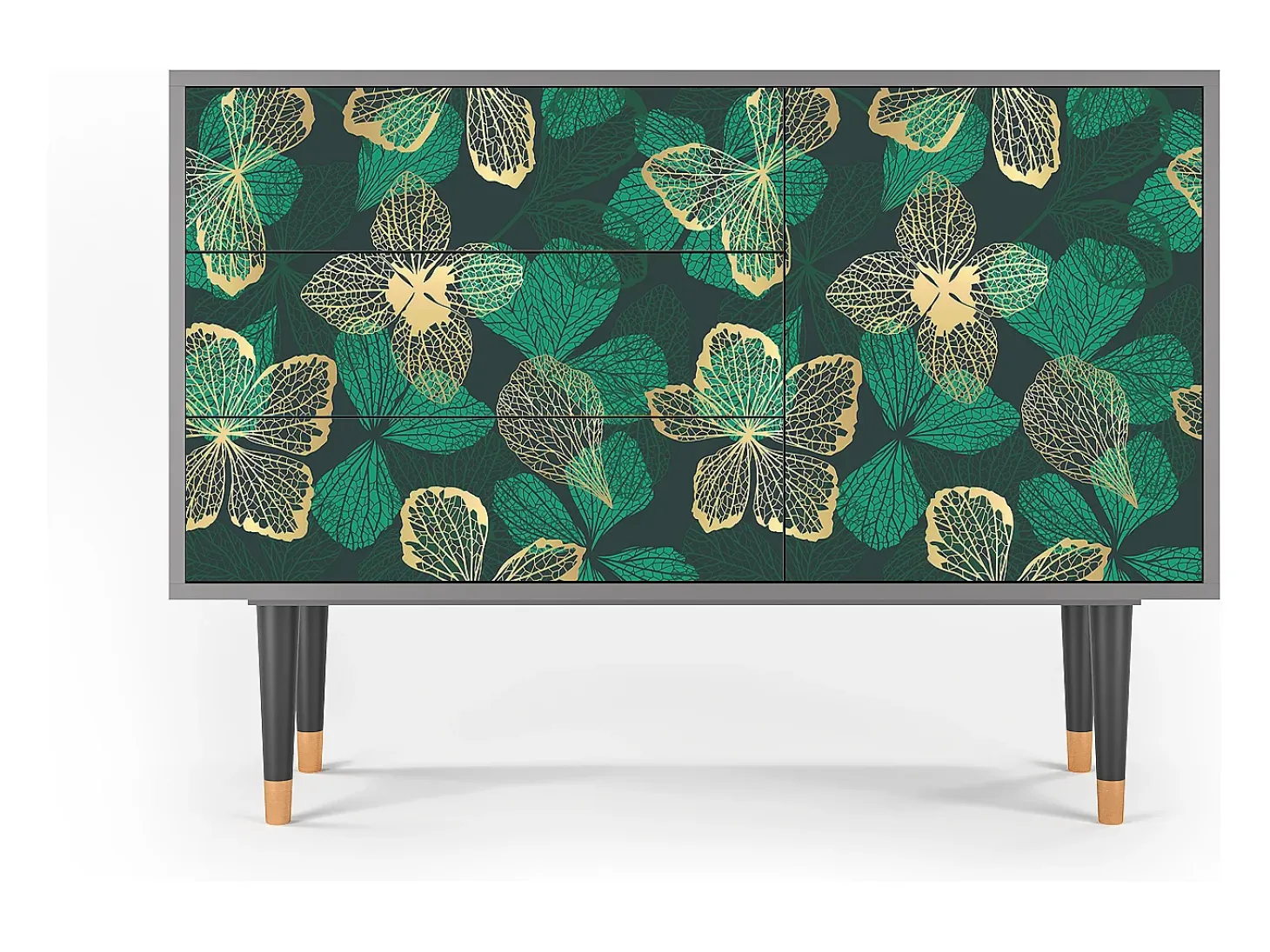 Aparador - 115х84х41 cm - S3 - Green Flower, Gris
