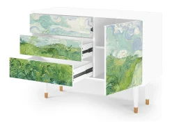Aparador - 115х84х41 cm - S3 - Green Wheat Fields, Blanco