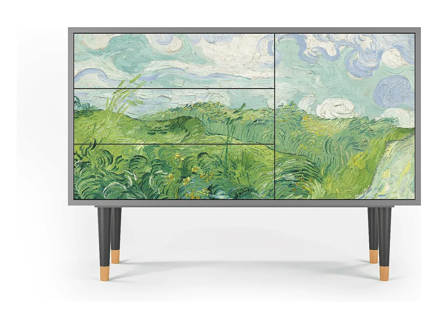 Aparador - 115х84х41 cm - S3 - Green Wheat Fields, Gris
