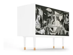 Aparador - 115х84х41 cm - S3 - Guernica by Picasso, Blanco