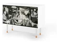 Aparador - 115х84х41 cm - S3 - Guernica by Picasso, Blanco