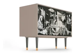 Aparador - 115х84х41 cm - S3 - Guernica by Picasso, Latte