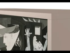 Aparador - 115х84х41 cm - S3 - Guernica by Picasso, Latte