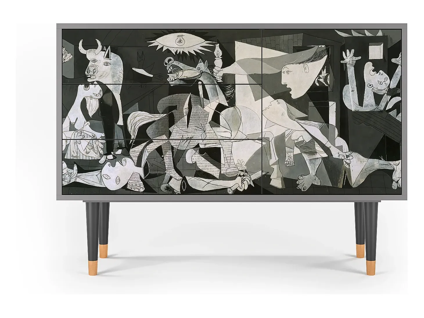 Aparador - 115х84х41 cm - S3 - Guernica by Picasso, Gris
