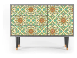 Aparador - 115х84х41 cm - S3 - Hindu Daisy, Gris