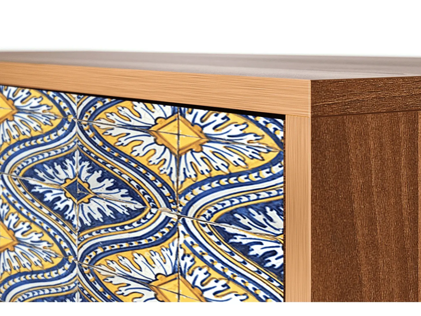 Aparador - 115х84х41 cm - S3 - Illusory Pattern, Nogal