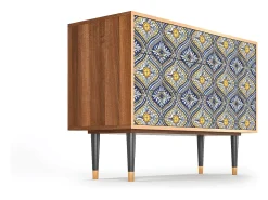 Aparador - 115х84х41 cm - S3 - Illusory Pattern, Nogal