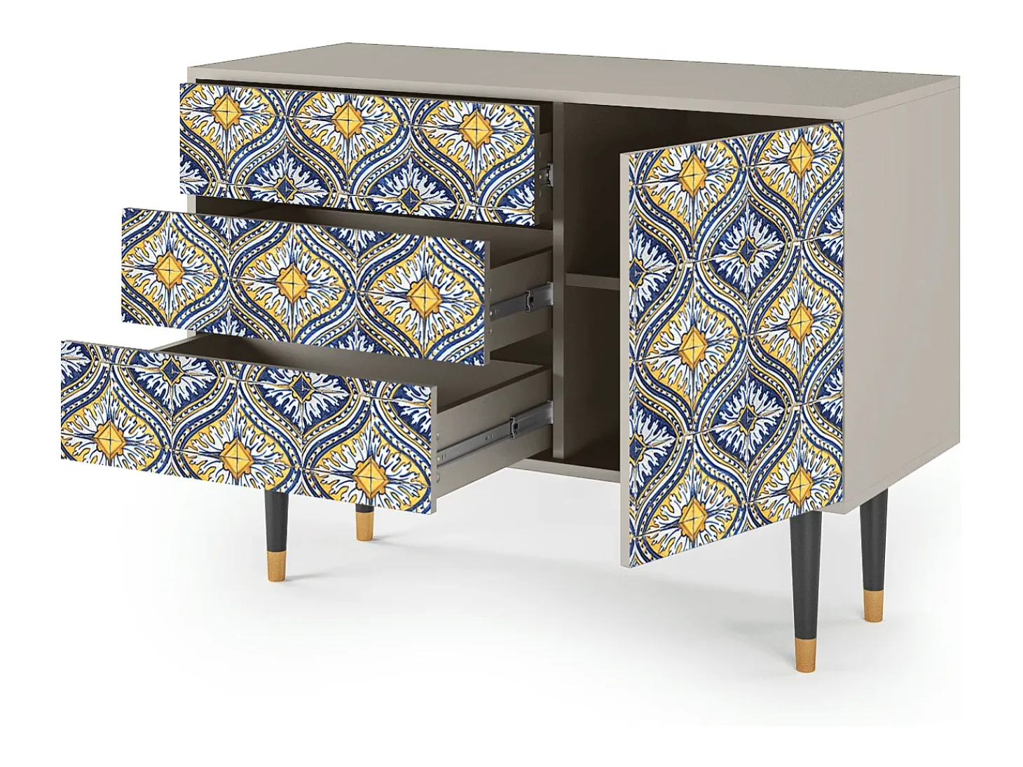 Aparador - 115х84х41 cm - S3 - Illusory Pattern, Arena