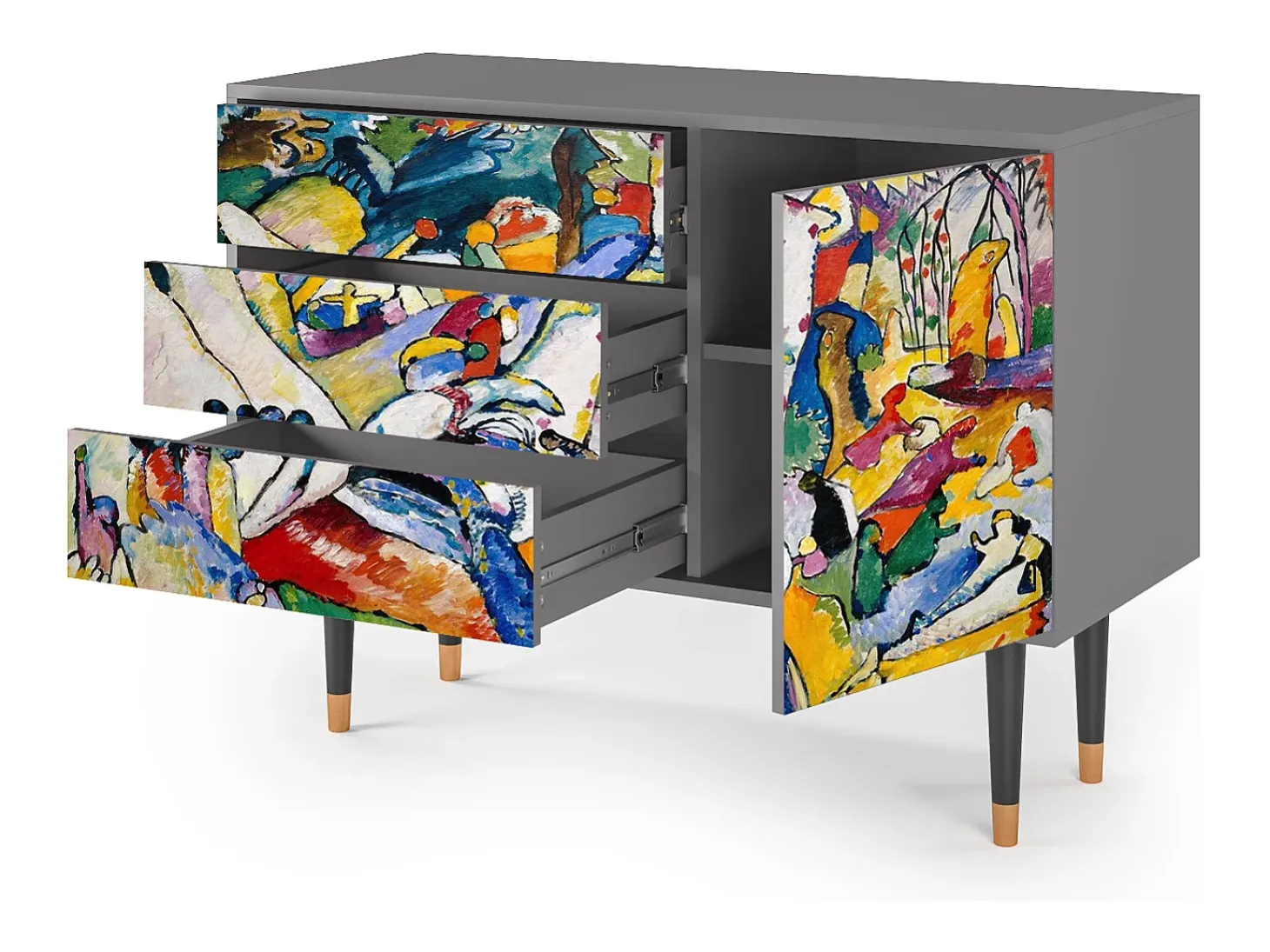 Aparador - 115х84х41 cm - S3 - Improvisation 26 , Gris