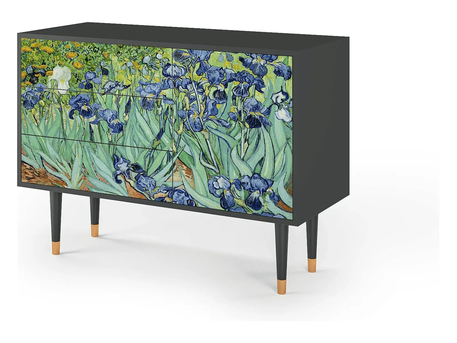 Aparador - 115х84х41 cm - S3 - Irises , Antracita