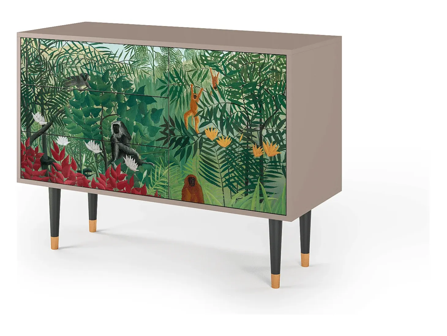 Aparador - 115х84х41 cm - S3 - Jungles in Paris, Latte
