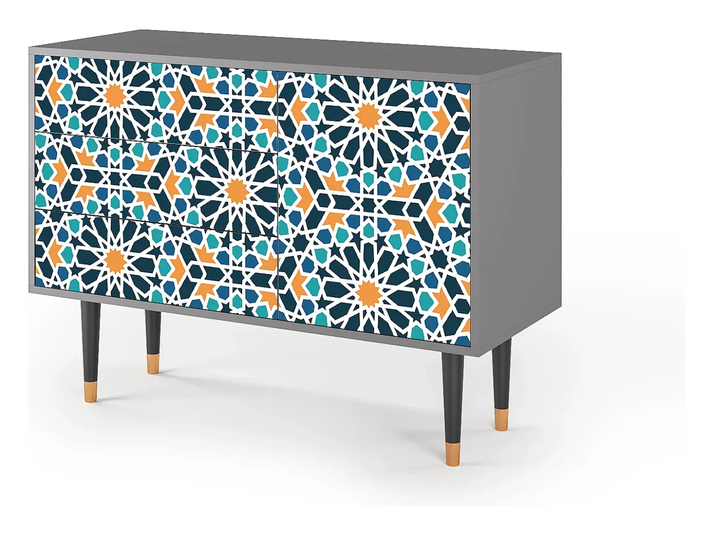 Aparador - 115х84х41 cm - S3 - Kaleidoscope, Gris