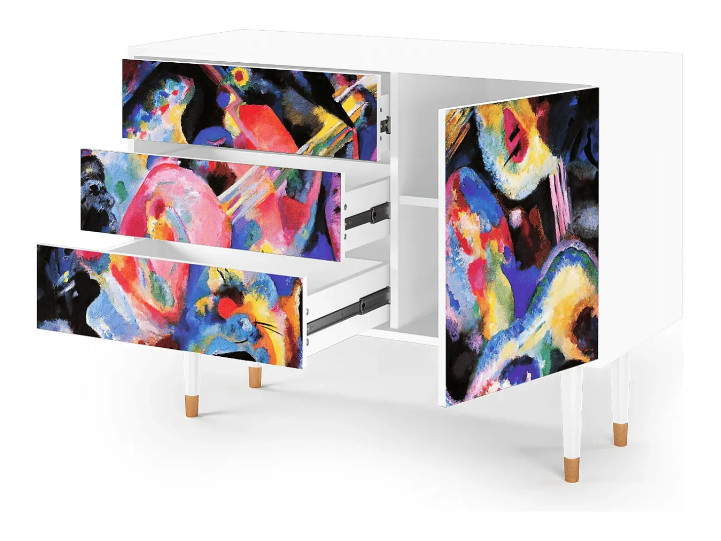 Aparador - 115х84х41 cm - S3 - Kandinsky, Blanco