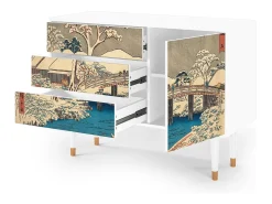 Aparador - 115х84х41 cm - S3 - Katabira River, Blanco