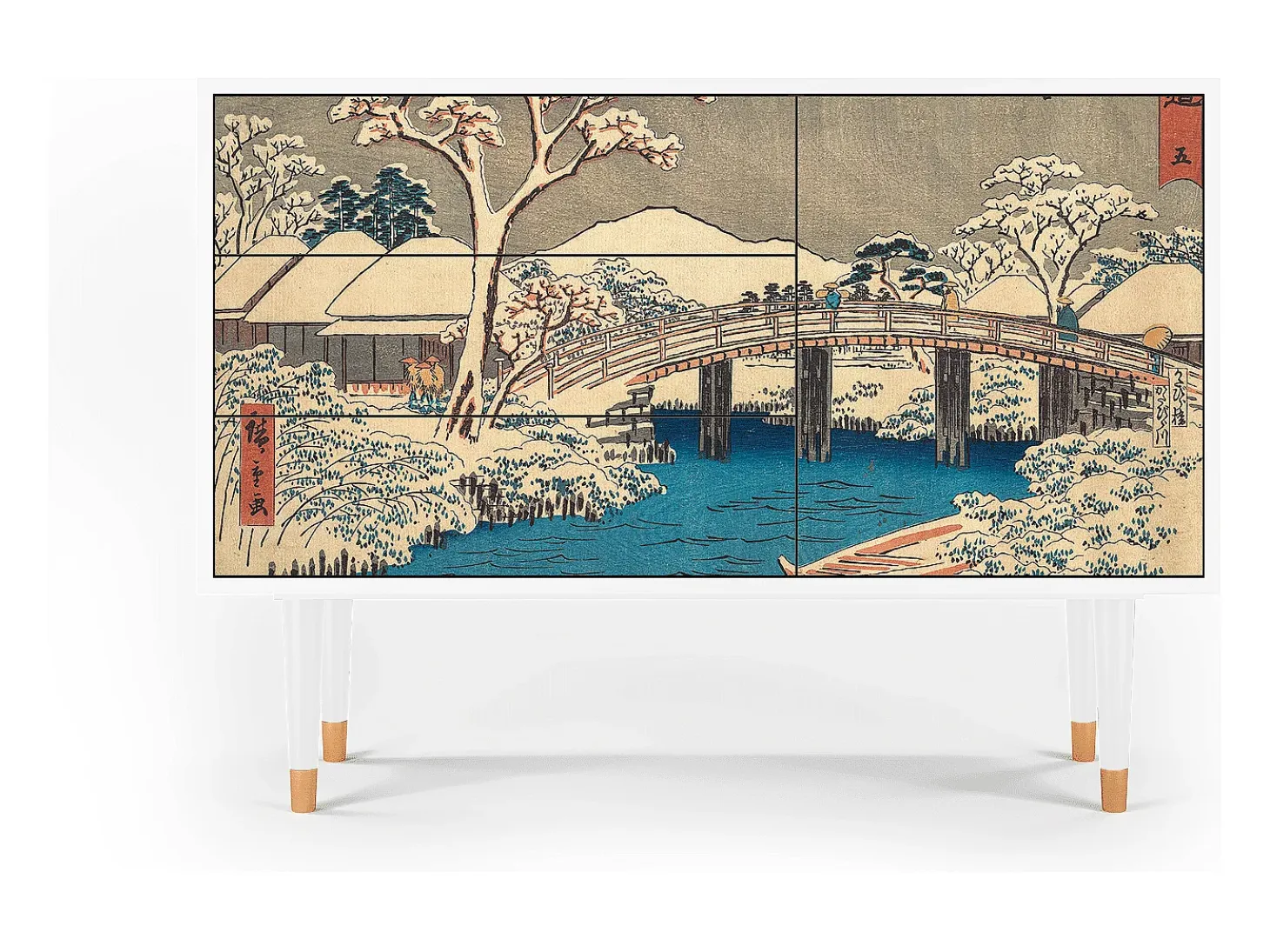 Aparador - 115х84х41 cm - S3 - Katabira River, Blanco
