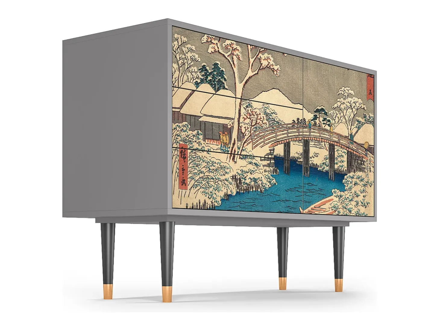 Aparador - 115х84х41 cm - S3 - Katabira River, Gris
