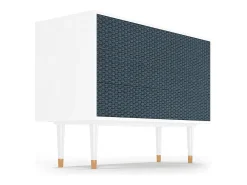 Aparador - 115х84х41 cm - S3 - Knitted Pattern, Blanco